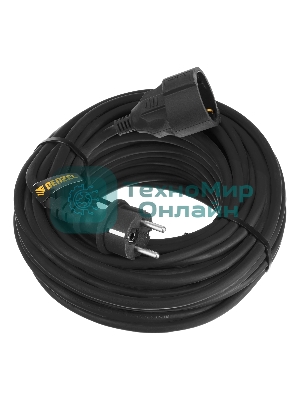 Удлинитель-шнур силовой Top Series, КГТТ, 20м, 1 розетка, 3*1,5 мм Denzel