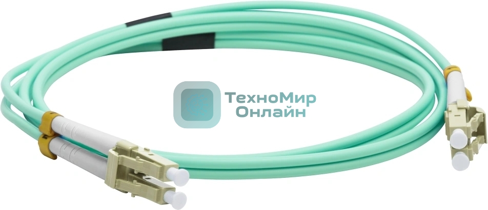 Патч-корд LANMASTER LAN-2LC-2LC/OM3-10 2x50/125 OM3 LC дуплекс-LC дуплекс 10м LSZH голубой