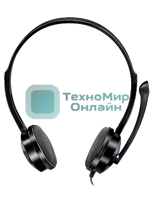 Гарнитура проводная мультимедийная с микрофоном SVEN AP-151MV, черный