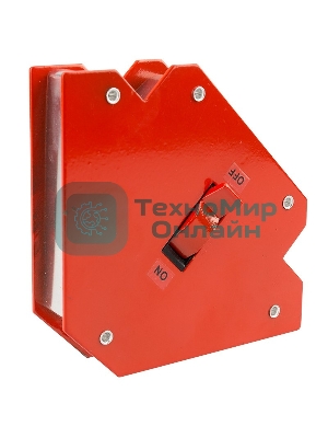 Магнитный угольник-держатель для сварки Rexant отключаемый на 3 угла, усилие 23 кг