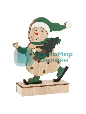 Деревянная фигурка Neon-night с подсветкой 