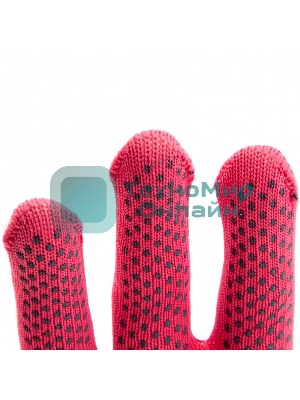 Перчатки из синтетической нити, ПВХ точка, 13 класс, 