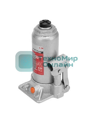 Домкрат гидравлический бутылочный Matrix, 5 т, h подъема 197–382 мм, в пласт. кейсе