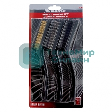 Набор щеток Matrix, 3 шт., металлические с пластмассовой ручкой, большие