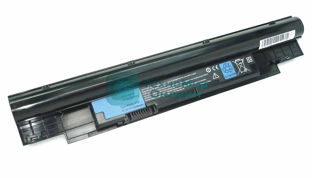 Аккумуляторная батарея для ноутбука Dell Inspiron N411Z 11.1V 5200mAh 268X5, V131 OEM