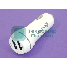 Автомобильное зарядное устройство AMPERIN CCW2USB USB 1 DC 5V/2.1A USB 2 5V/1A белый