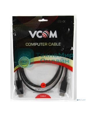 Переходник VCOM CG494-B Кабель-переходник DisplayPort M-> HDMI M 1.8m