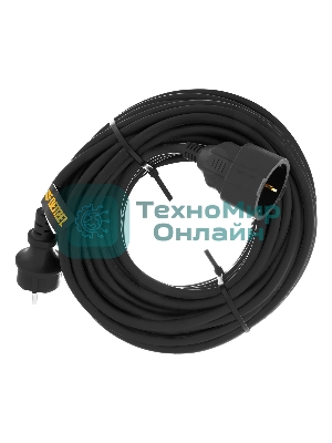 Удлинитель-шнур силовой Top Series, КГТТ, 20м, 1 розетка, 3*1,5 мм Denzel