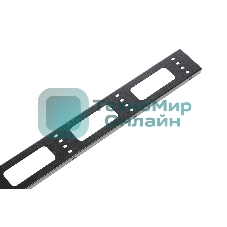 Вертикальный кабельный органайзер ЦМО для стойки внешний с окнами, ширина 95мм 42U, черный (ВКО-СТК-42-9005)