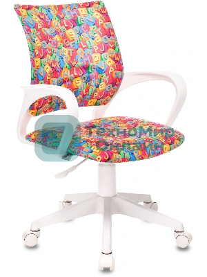 Кресло Бюрократ BuroKIDS 1 W мультиколор, ткань, 120 кг