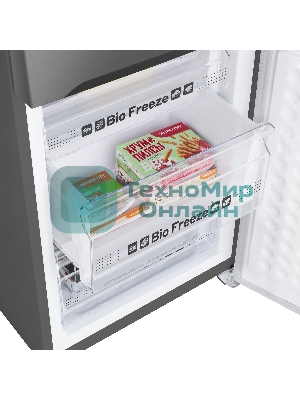 Холодильник Maunfeld MFF195NFIX10 нержавеющая сталь двухкамерный 252/98л морозилка снизу, No Frost