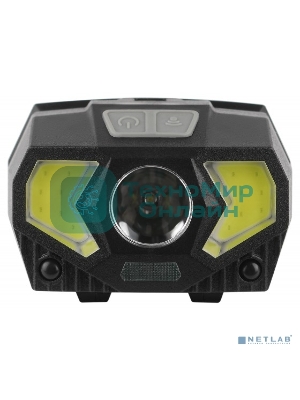 Фонарь светодиодный ЭРА налобный Gb-608 на батарейках 3xAAA 5Вт 7 реж. черный