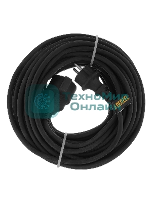 Удлинитель-шнур силовой Top Series, КГТТ, 20м, 1 розетка, 3*1,5 мм Denzel