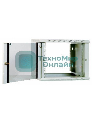 Шкаф телекоммуникационный настенный разборный 9U (600х650) дверь металл, ШРН-Э-9.650.1