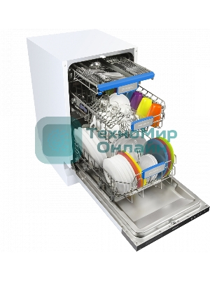 Встраиваемая посудомоечная машина Maunfeld MLP-08IM, черный, 44.8 см, 10 компл., 47 дБ, класс A++