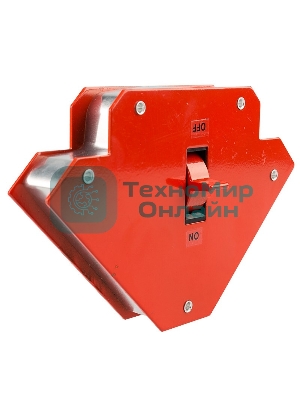 Магнитный угольник-держатель для сварки Rexant отключаемый на 3 угла, усилие 23 кг