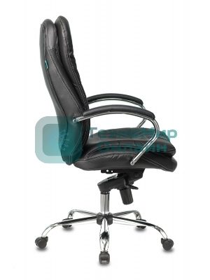 Кресло Бюрократ T-9950/BLACK черный, кожа