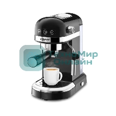 Кофеварка рожковая Zelmer EXPRESSO ZCM7295 черный, исп. кофе - молотый/чалды, 1.4 л, 1350 Вт, 20 бар