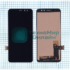 Дисплей для Samsung Galaxy A8 (2018) SM-A530F в сборе с тачскрином (TFT) черный