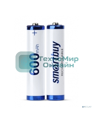 Аккумулятор NiMh Smartbuy SBBR-3A02BL600 AAA/2BL 600 mAh (24/240)(2шт. в уп-ке)