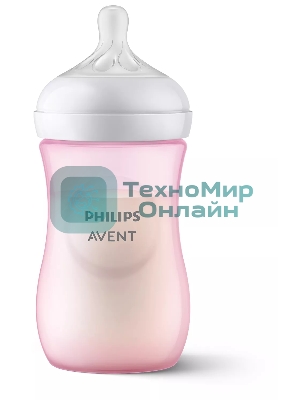 Бутылочка для кормления Philips SCY903/11 250 мл, 1 шт, серия NATURAL Response, пластик, PINK