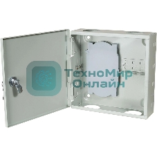 Кросс оптический настенный на 8 SC адаптеров, металлический с замком