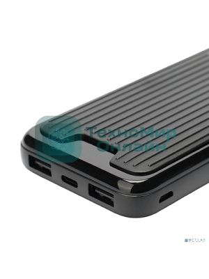 Портативный аккумулятор Gembird GPB-10, 10000мА·ч, 2A, черный