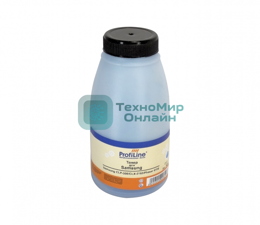 Тонер ProfiLine для принтеров Samsung CLP-300/CLX-3160/Phaser 6010/6110/6120/WC 6000/6015 cyan 45 гр Фасовка РФ