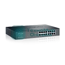 Коммутатор сетевой TP-Link SMB TL-SG1016DE 16-Port Gigabit Easy Smart Switch, 16 10/100/100Mbps RJ45 ports, MTU/Port/Tag-based VLAN, QoS, IGMP Snooping