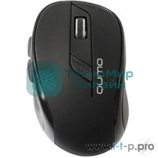 Мышь беспроводная Qumo Office Line M63 серый, 1600 dpi, радиоканал, USB, кнопки - 6