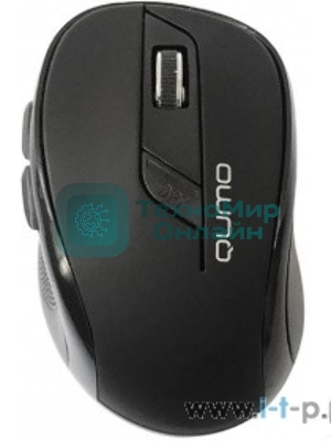 Мышь беспроводная Qumo Office Line M63 серый, 1600 dpi, радиоканал, USB, кнопки - 6