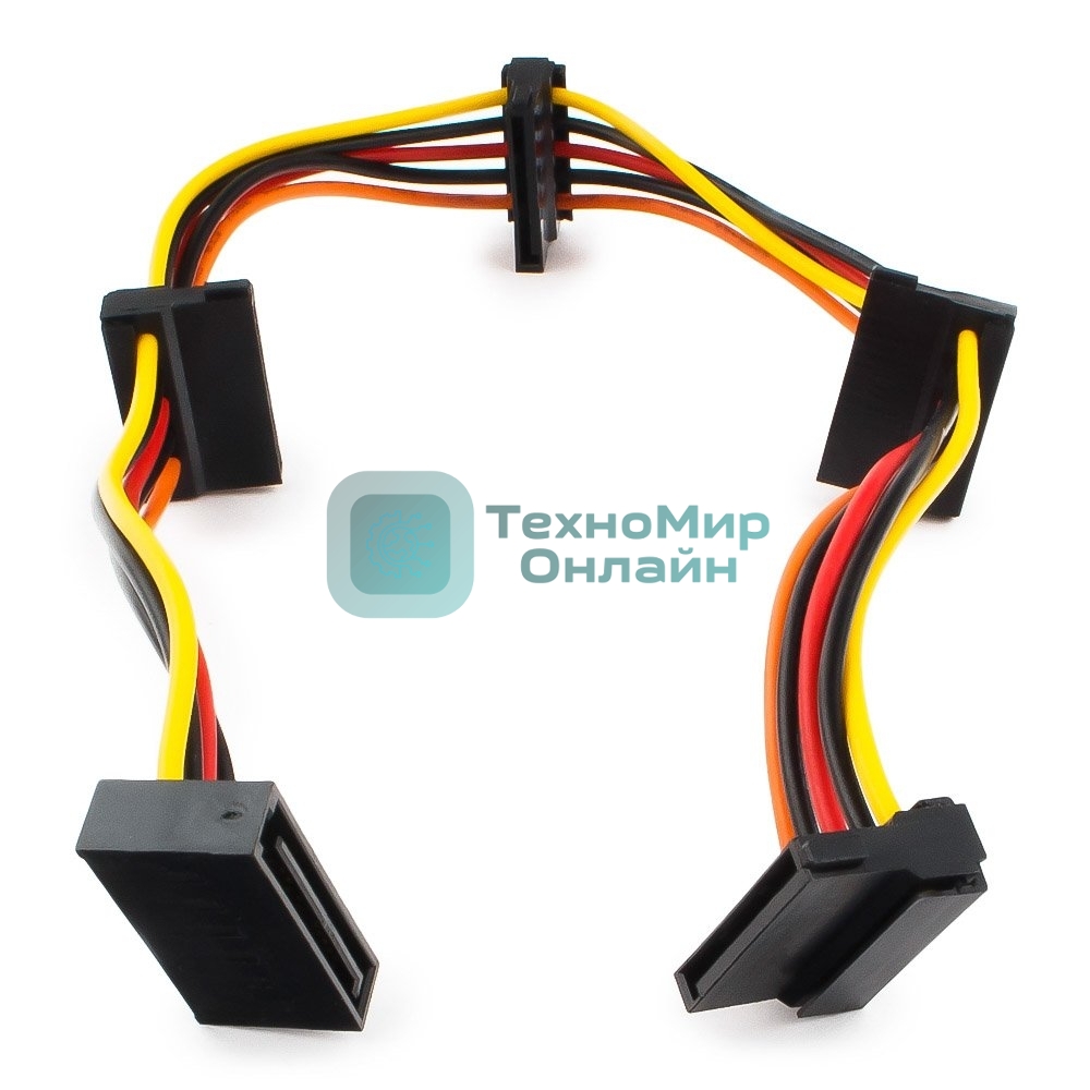 Кабель Cablexpert Кабеля питания SATA, 4x15pin(M)/15pin(F), 40 см (CC-SATAMF-03)