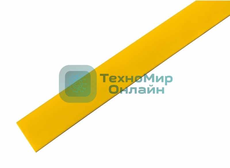 Термоусаживаемая трубка Rexant 19,0/9,5 мм, желтая, упаковка 10 шт. по 1 м