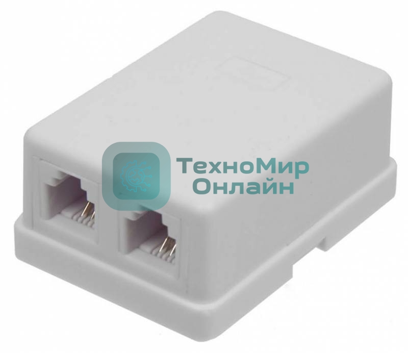 Модуль TWT (TWT-SA2-WH) Настенная коробка 2 порт. для Keystone