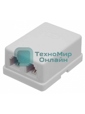Модуль TWT (TWT-SA2-WH) Настенная коробка 2 порт. для Keystone