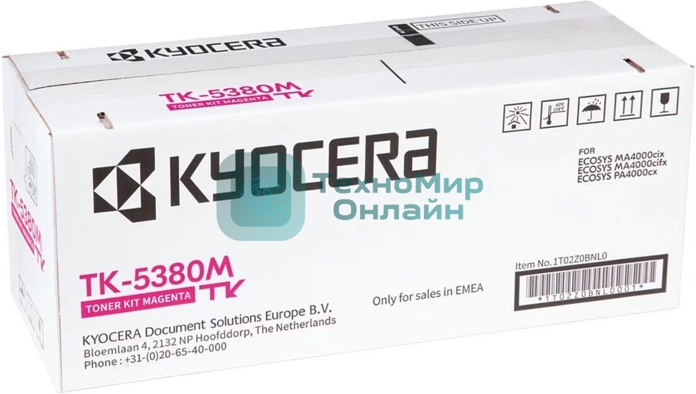 Картридж лазерный Kyocera TK-5380M 1T02Z0BNL0 пурпурный (10000 стр.) для Kyocera PA4000cx/MA4000cix/MA4000cifx