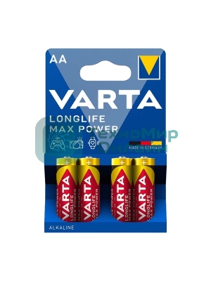 Батарейки VARTA MAX TECH AA бл 4 04706101404 