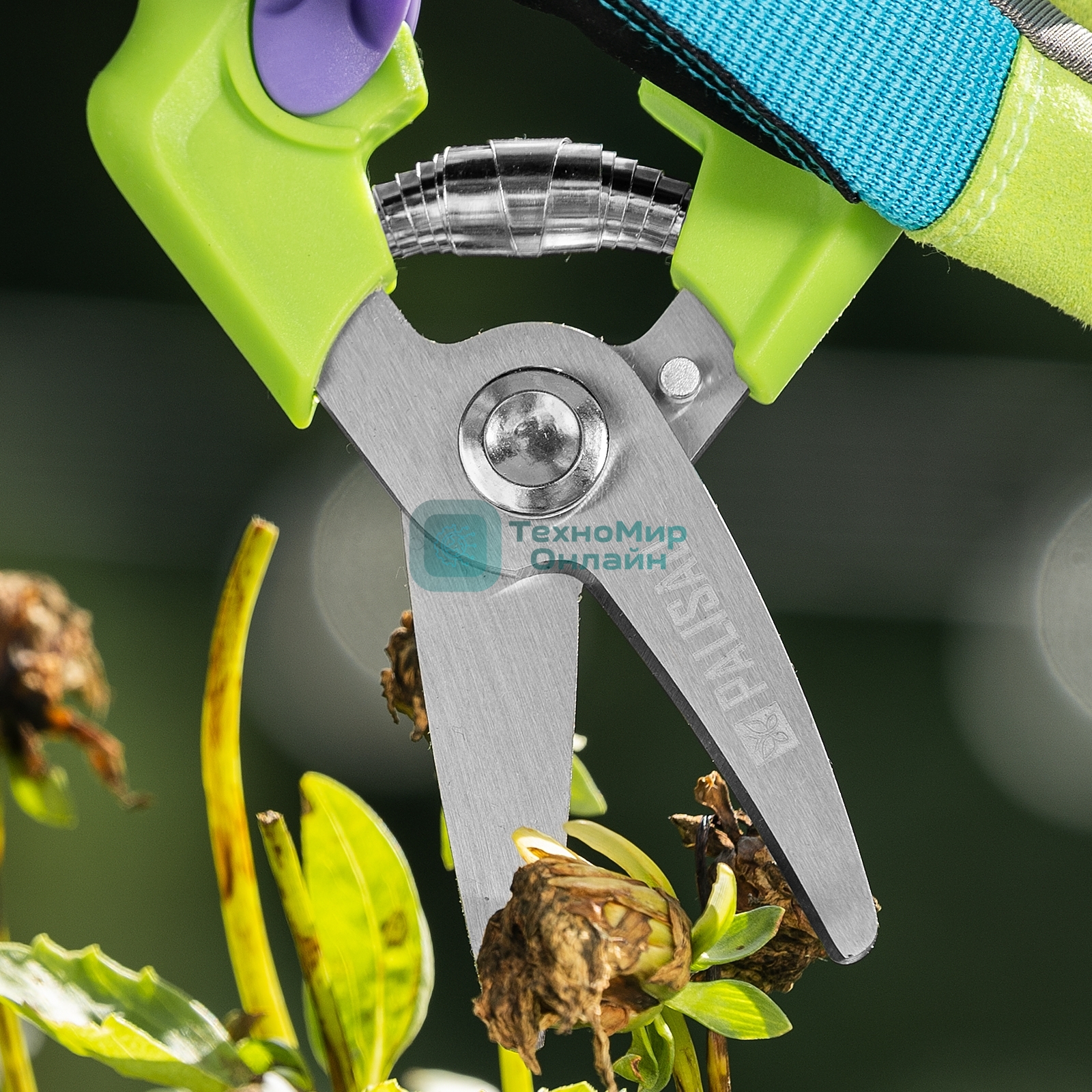 Секатор цветочный Palisad 190 мм, пластиковые рукоятки