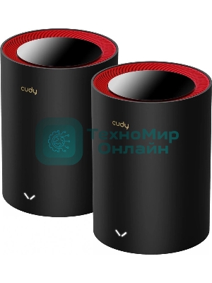 Бесшовный Mesh роутер Cudy M3000(2-PACK) AX3000 10/100/1000/2500BASE-T, белый (упак.:2шт)