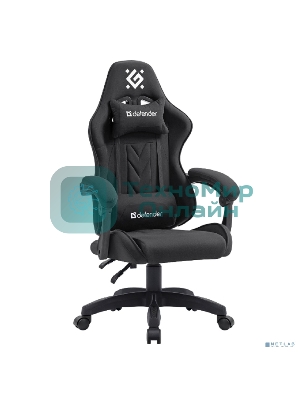 Кресло Defender Breeze черный, ткань, 120 кг