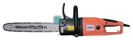 Электропила Patriot ES2016 220301510 2000 Вт, продольное расположение двигателя, шина Oregon 16