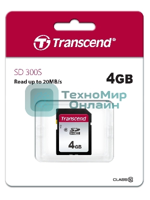 Флеш карта Transcend 4Gb SDHC Class 10 UHS-I U1 R95, W45Mb/s
