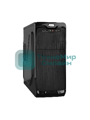 Корпус Miditower Exegate UN-604 Black, ATX, UN500, 120мм 2*USB+2*USB3.0, Audio