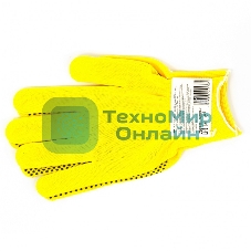 Перчатки из синтетической нити, ПВХ точка, 13 класс, 