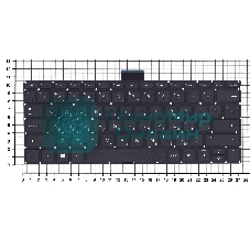 Клавиатура для ноутбука HP Pavilion x360 11-K черная без рамки горизонтальный Enter