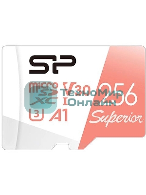 Флеш карта microSD 256Gb Silicon Power Superior A1 microSDXC Class 10 UHS-I U3 100/80 Mb/s