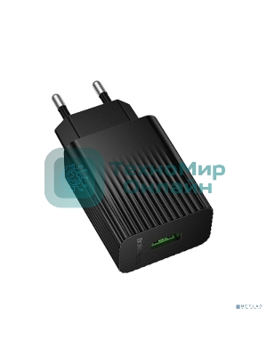 Сетевое зарядное устройство BOROFONE BAS72A/Сетевое ЗУ/QC 3.0/1 USB/Выход: 18W/черный