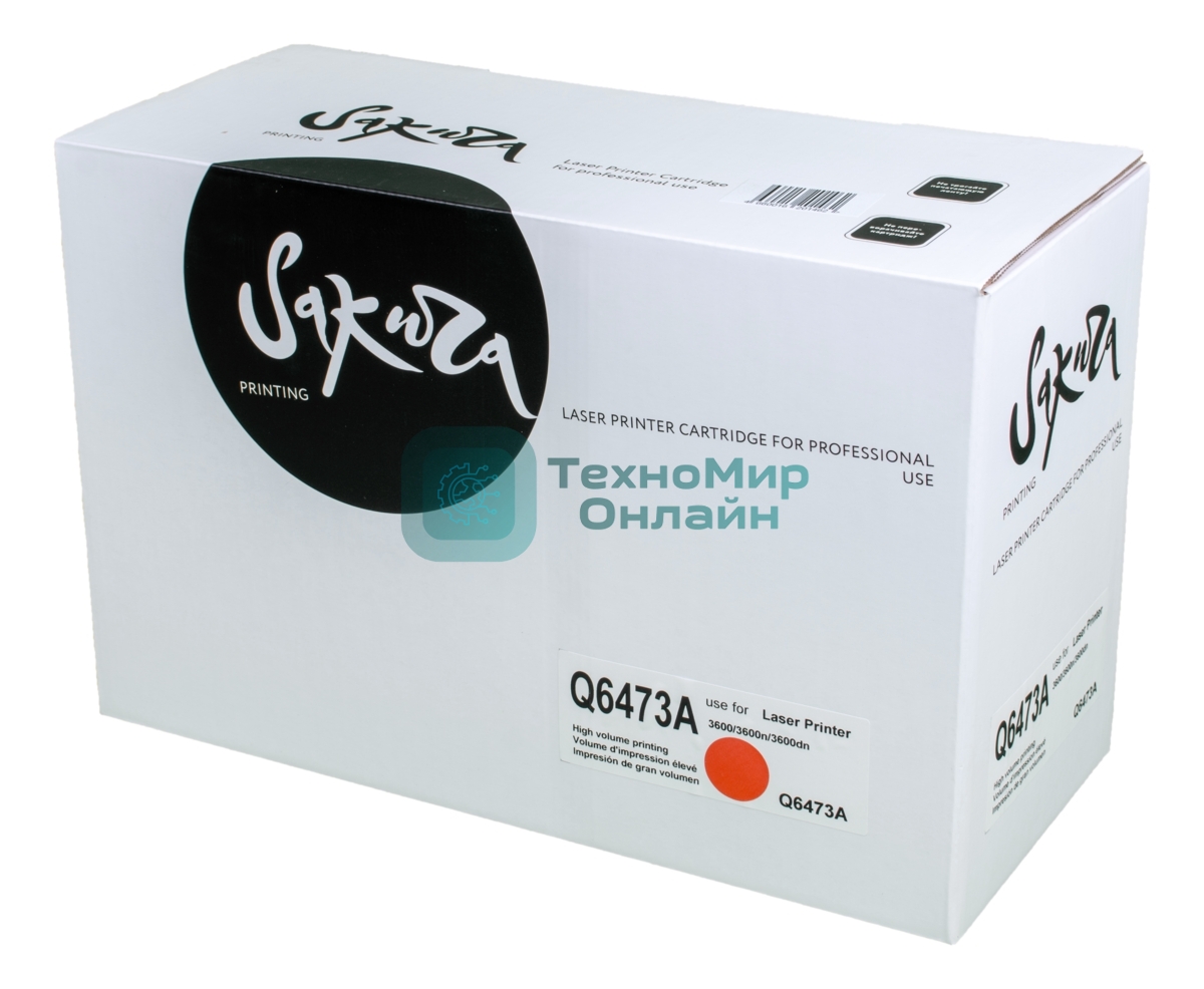 Картридж Sakura Q6473A для HPColor LaserJet 3600/3600n/3600dn, пурпурный, 4000 к.