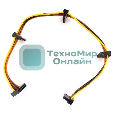 Кабель Cablexpert Кабеля питания SATA, 4x15pin(M)/15pin(F), 40 см (CC-SATAMF-03)