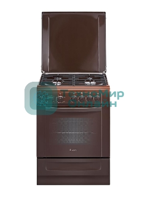 Плита газовая Gefest ПГ 6100-03 0001 коричневый, конфорок 4 шт, духовка 52 л, 60 см x 85 см x 60 см